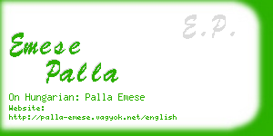 emese palla business card